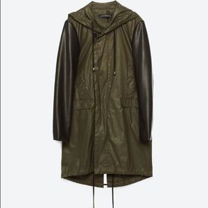 Zara women’s hooded raincoat
